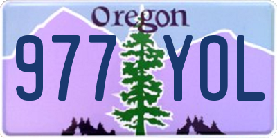 OR license plate 977YOL