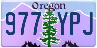 OR license plate 977YPJ