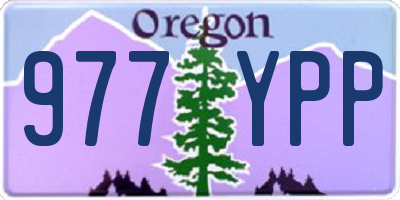 OR license plate 977YPP