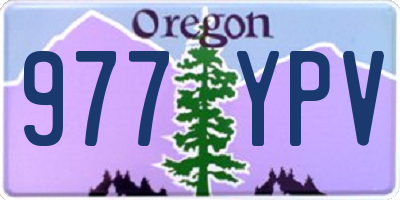 OR license plate 977YPV