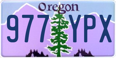 OR license plate 977YPX