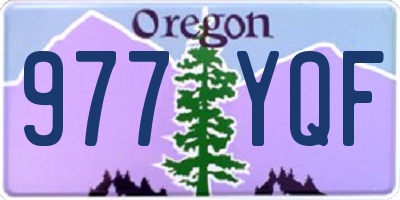 OR license plate 977YQF