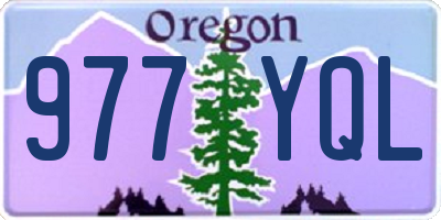 OR license plate 977YQL