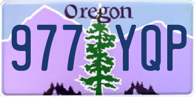 OR license plate 977YQP