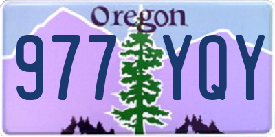 OR license plate 977YQY