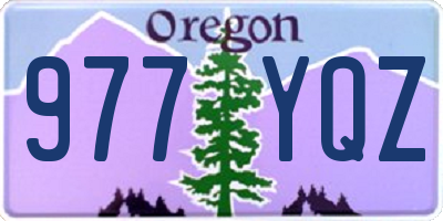 OR license plate 977YQZ