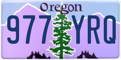 OR license plate 977YRQ