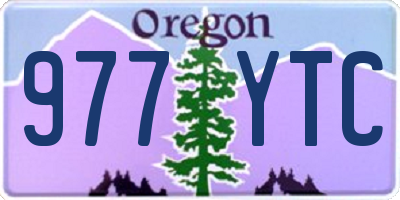 OR license plate 977YTC