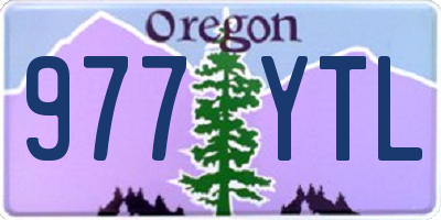 OR license plate 977YTL