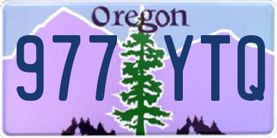OR license plate 977YTQ