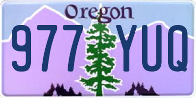 OR license plate 977YUQ