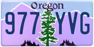 OR license plate 977YVG