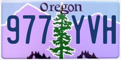 OR license plate 977YVH