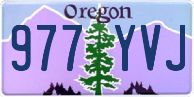 OR license plate 977YVJ