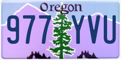 OR license plate 977YVU