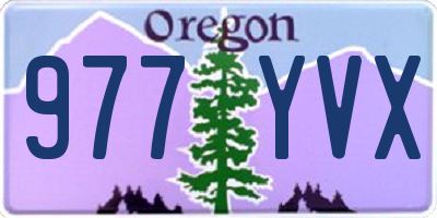 OR license plate 977YVX
