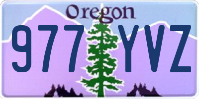 OR license plate 977YVZ
