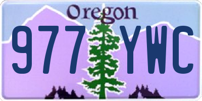 OR license plate 977YWC