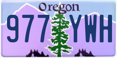 OR license plate 977YWH