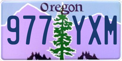 OR license plate 977YXM