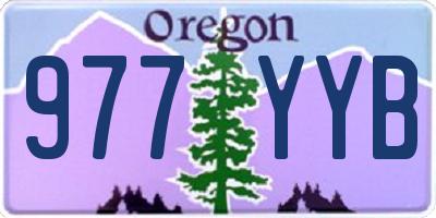 OR license plate 977YYB