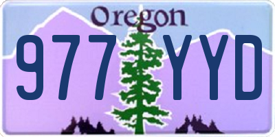 OR license plate 977YYD