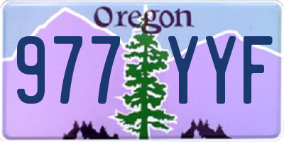 OR license plate 977YYF