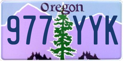 OR license plate 977YYK
