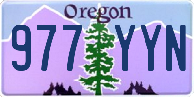 OR license plate 977YYN