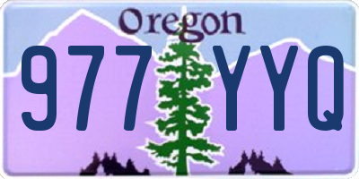 OR license plate 977YYQ