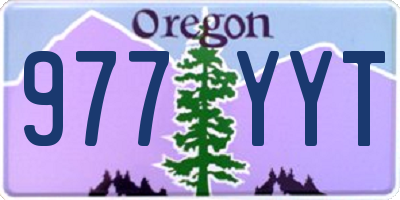 OR license plate 977YYT