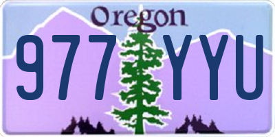 OR license plate 977YYU