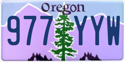 OR license plate 977YYW