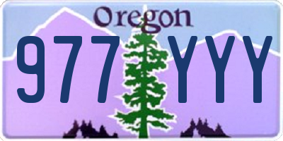 OR license plate 977YYY