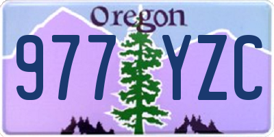 OR license plate 977YZC