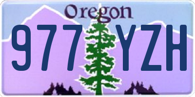 OR license plate 977YZH