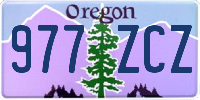 OR license plate 977ZCZ