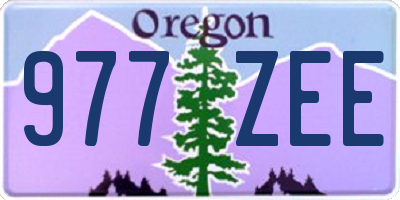 OR license plate 977ZEE