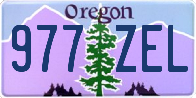 OR license plate 977ZEL