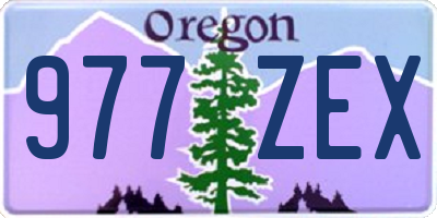 OR license plate 977ZEX