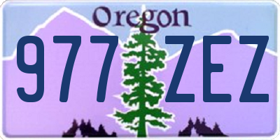 OR license plate 977ZEZ