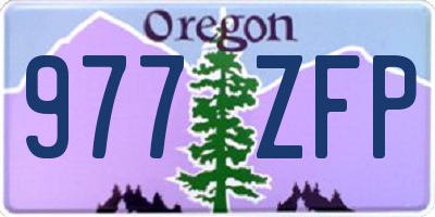 OR license plate 977ZFP