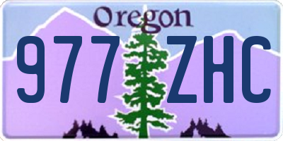 OR license plate 977ZHC
