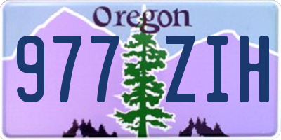 OR license plate 977ZIH