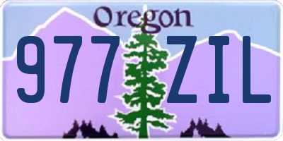 OR license plate 977ZIL