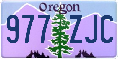 OR license plate 977ZJC