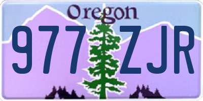 OR license plate 977ZJR