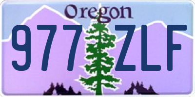 OR license plate 977ZLF