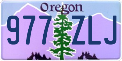 OR license plate 977ZLJ