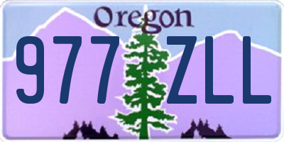 OR license plate 977ZLL
